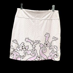 Athleta white with lavender floral skort.